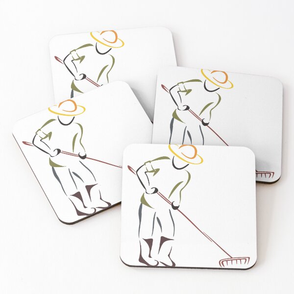 Item preview, Farmer with garden rake Design designed and sold by Red-ElYoubi.