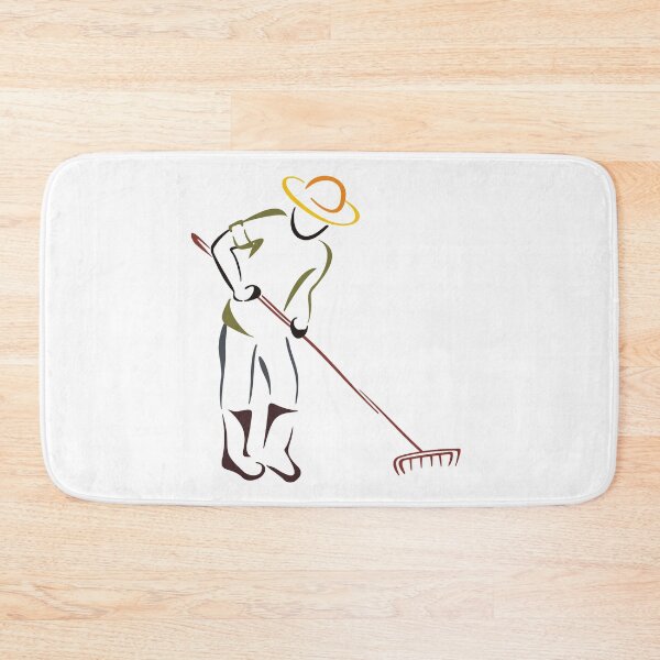 Item preview, Farmer with garden rake Design designed and sold by Red-ElYoubi.