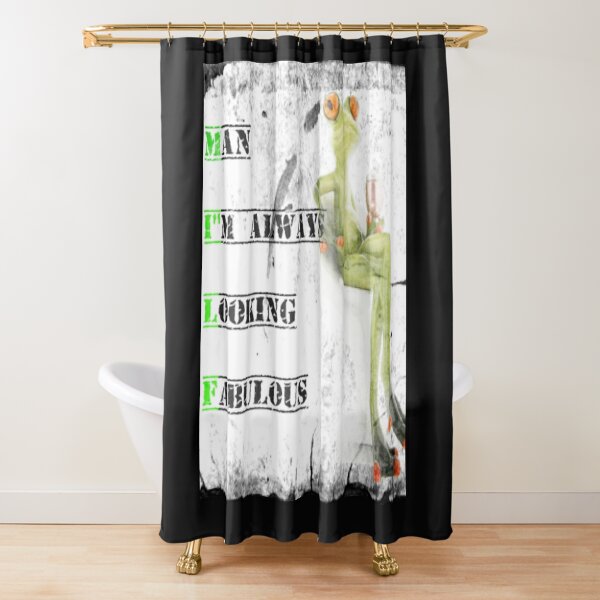 MILF| Man I'm Always Looking Fabulous| Man I Love Frogs Shower Curtain