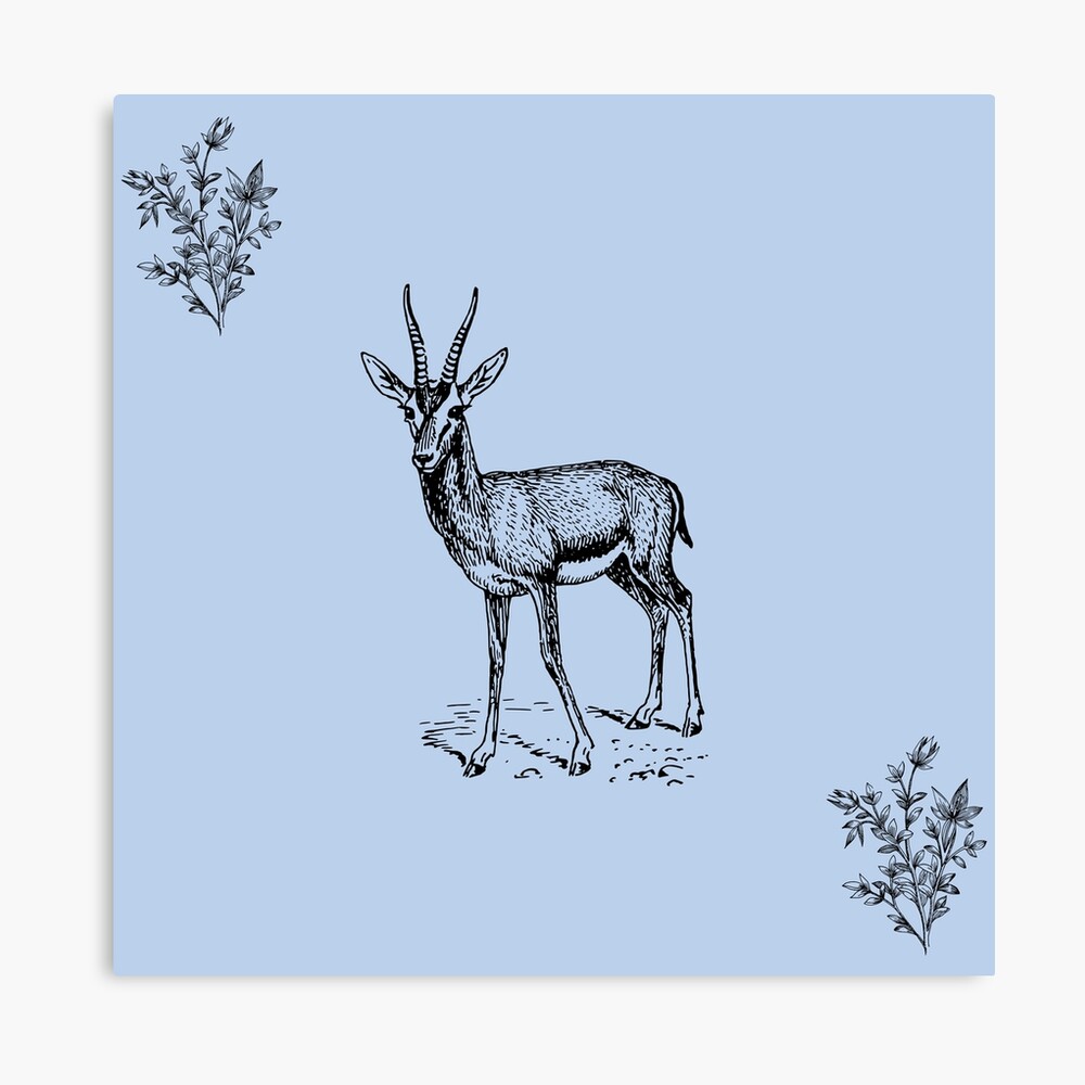 Gazelle Art Print Multiple Colors Available Antelope Wall, 51% OFF