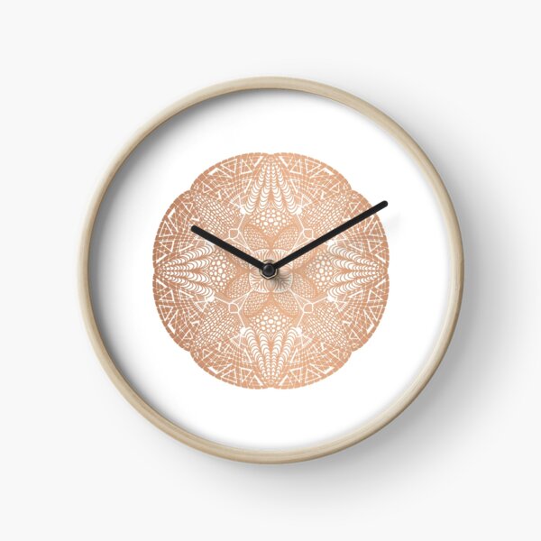 Copper Mandala Clock