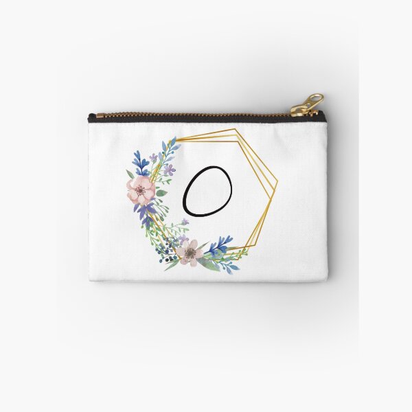 Item preview, Floral monogram with golden frame letter O designed and sold by JustSeasons.