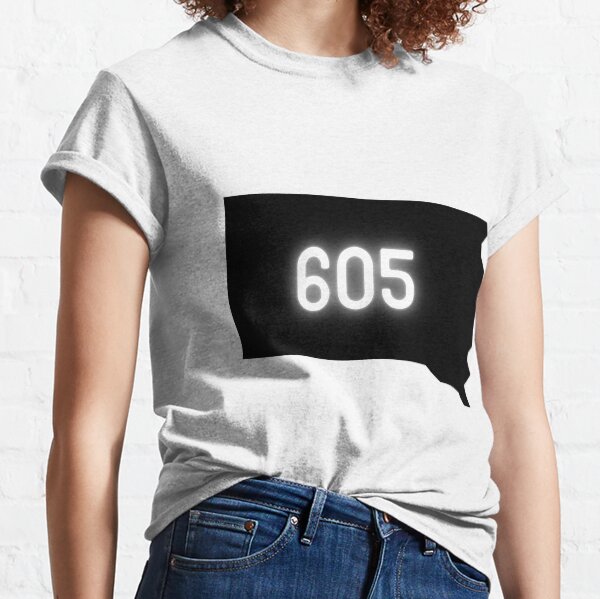 South Dakota | Area Code 605 Classic T-Shirt