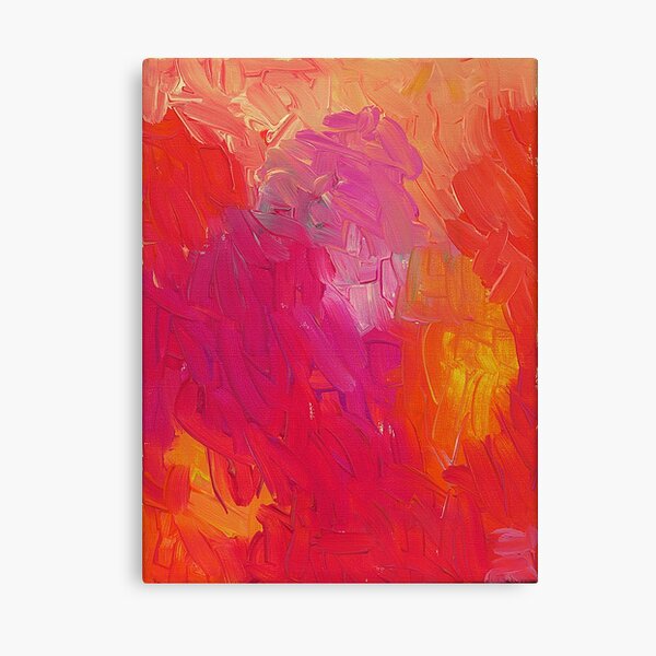 heart on fire Canvas Print