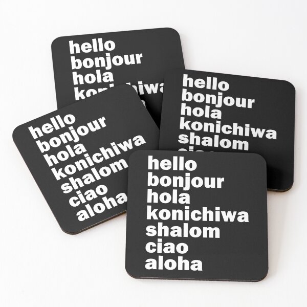 Item preview, Hello Bonjour Hola Konichiwa Shalom Aloha Ciao Languages designed and sold by Essetino.
