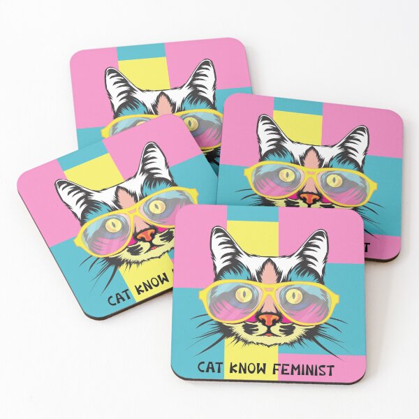 Item preview, Cat know feminist,Happy feminist,Cat lovers  designed and sold by Yooshirt Collection.