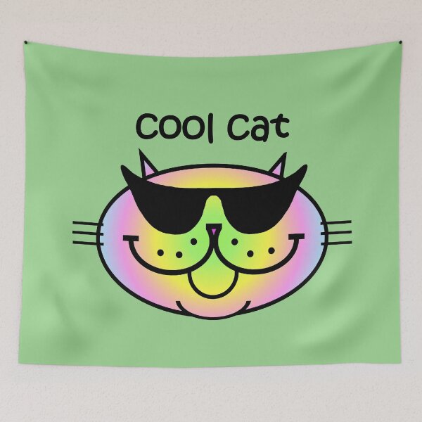 Item preview, Cool Cat 2 - Rainbow designed and sold by RawSunArt.
