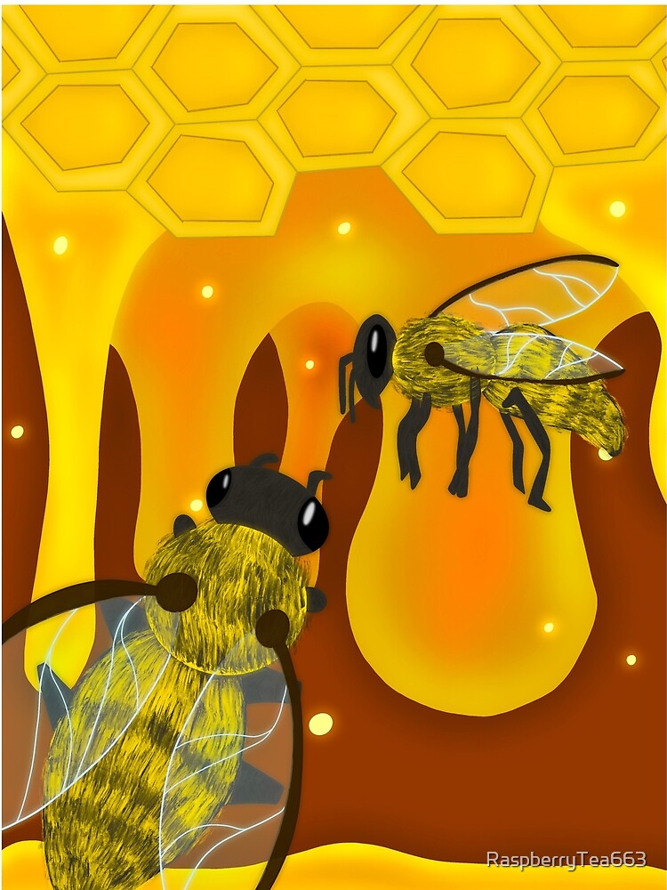 Thumbnail 4 of 4, Graphic T-Shirt, Bees designed and sold by RaspberryTea663.