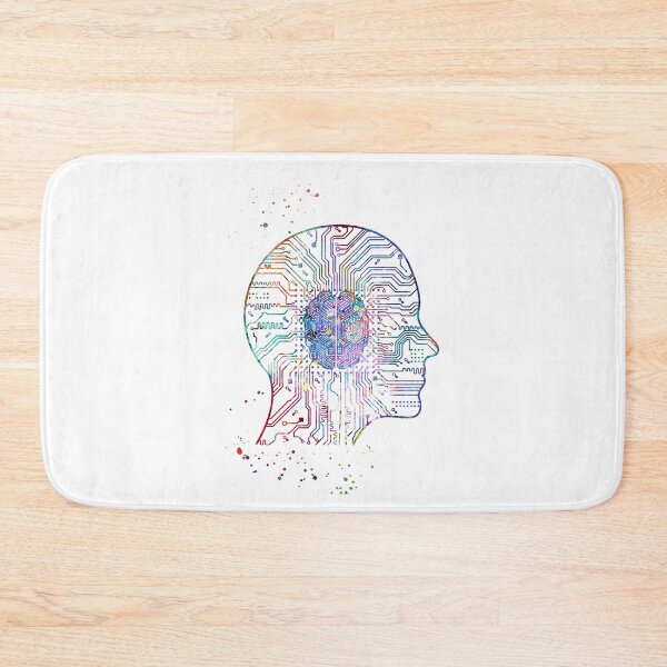 Item preview, Human Circuit Head with Chip Brain designed and sold by EvasDreams.