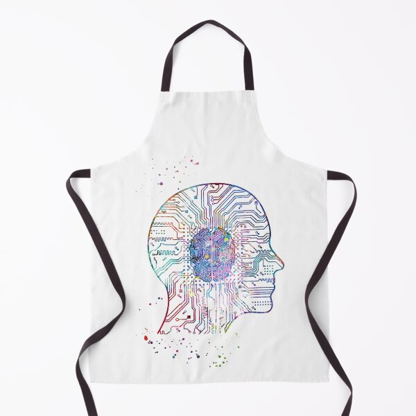Item preview, Human Circuit Head with Chip Brain designed and sold by EvasDreams.