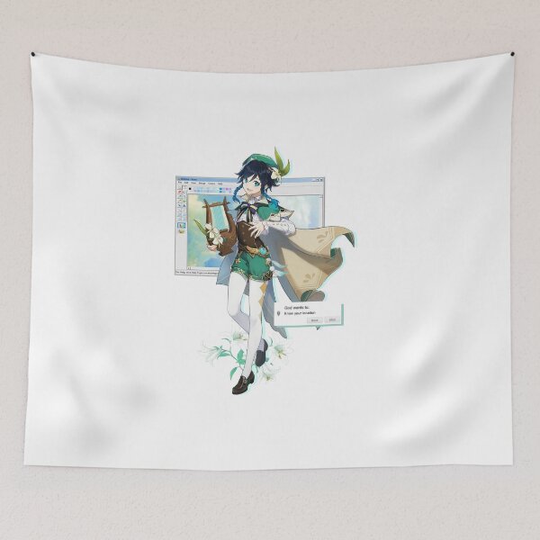 Item preview, Genshin Impact Venti Aesthetic Meme T-Shirt designed and sold by mik kan.