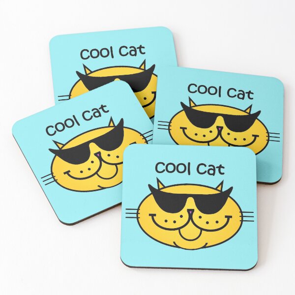 Item preview, Cool Cat 2 - Mellow Yellow designed and sold by RawSunArt.