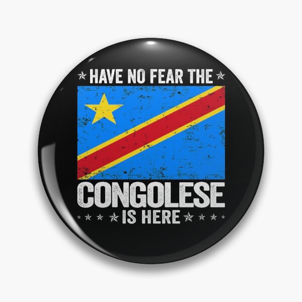 Item preview, Have No Fear The Congolese Is Here  Congo Flag Design designed and sold by JJDzignsShop.