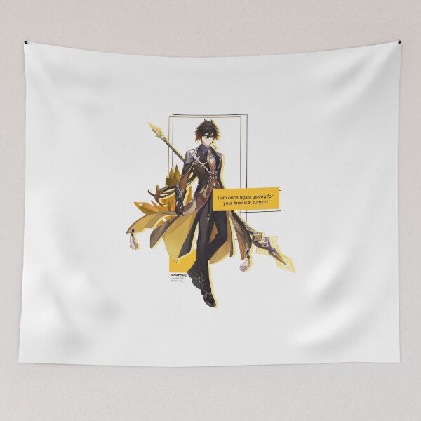 Item preview, Zhongli Adepti Aesthetic Genshin Impact Meme T shirt designed and sold by mik kan.