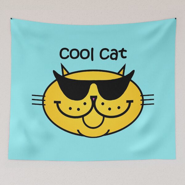 Item preview, Cool Cat 2 - Mellow Yellow designed and sold by RawSunArt.