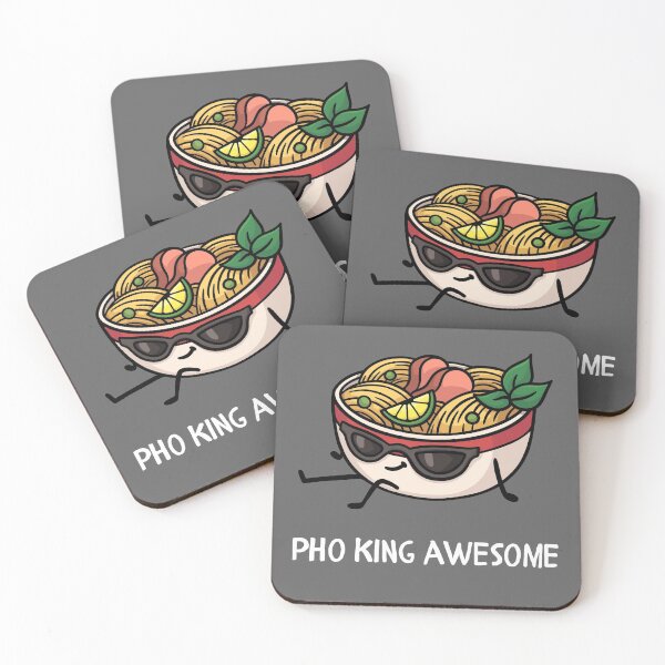 Item preview, Pho King Awesome (White) designed and sold by KarebearsTees.