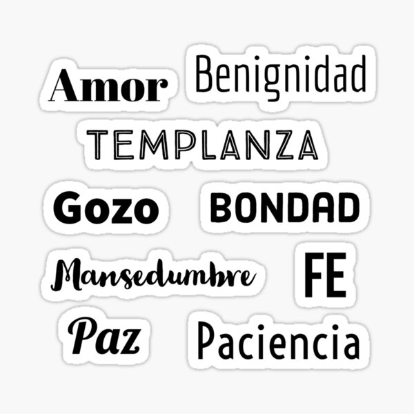 Item preview, Stickers pack of the fruits of the Holy Spirit designed and sold by Fe-En-Cristo.