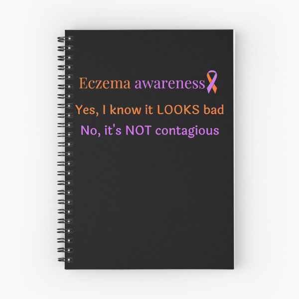 Item preview, Eczema, eczema awareness, the itch that scratches, skin condition awareness, lavender and orange designed and sold by Mommaspouch.
