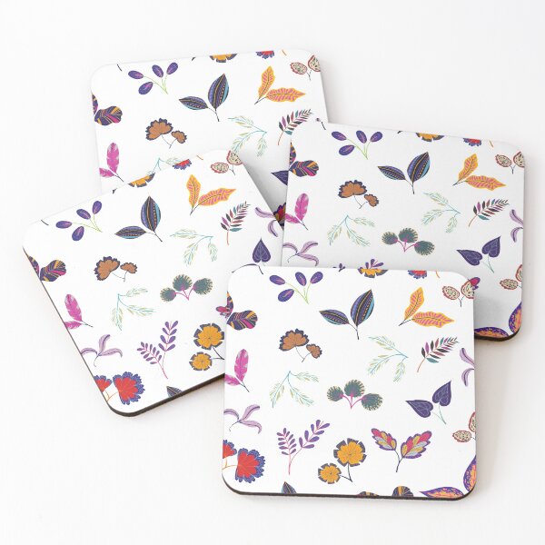 Item preview, Patterned Leaves and Flowers designed and sold by Nanba3.