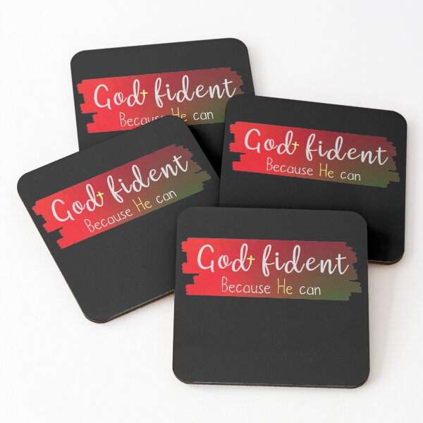 Item preview, Godfident Confidence Because He Can - Christian Quote designed and sold by TheKingdomAttic.
