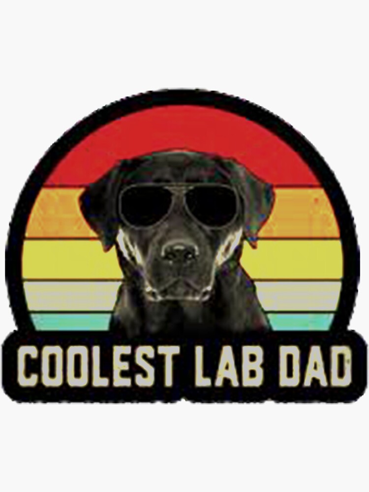 " chocolate lab Cute Gift for chocolate lab dog breeds" Sticker for