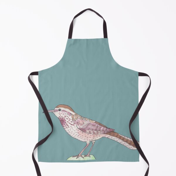 Item preview, Cactus Wren bird species watercolor art designed and sold by TheWaterBirds.