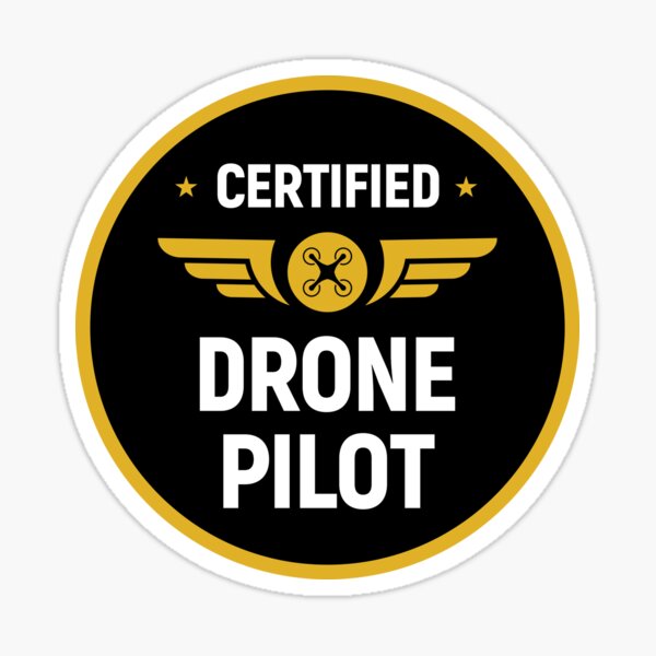 Certified Drone Pilot Sticker