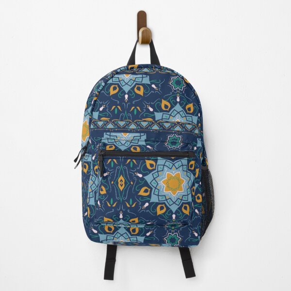 Item preview, Blue yellow geometric pattern designed and sold by Cutees-designs.