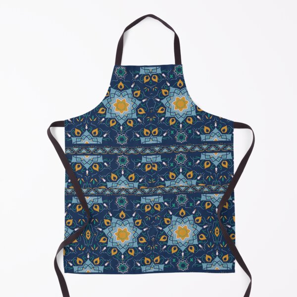 Item preview, Blue yellow geometric pattern designed and sold by Cutees-designs.