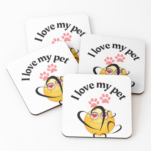 Item preview, I Love My Pet Print T-Shirt Essential T-Shirt designed and sold by kellenseller.