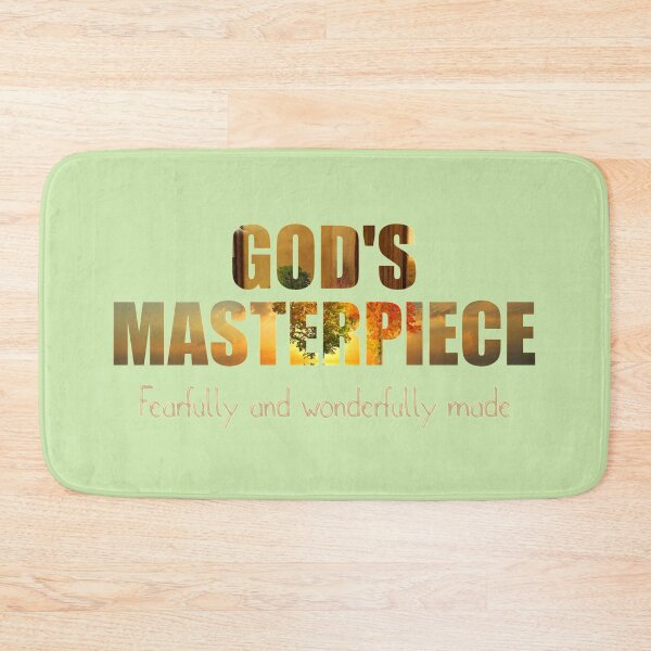 Item preview, God's Masterpiece, Bible Verse - Fearfully and Wonderfully Made. designed and sold by TheKingdomAttic.
