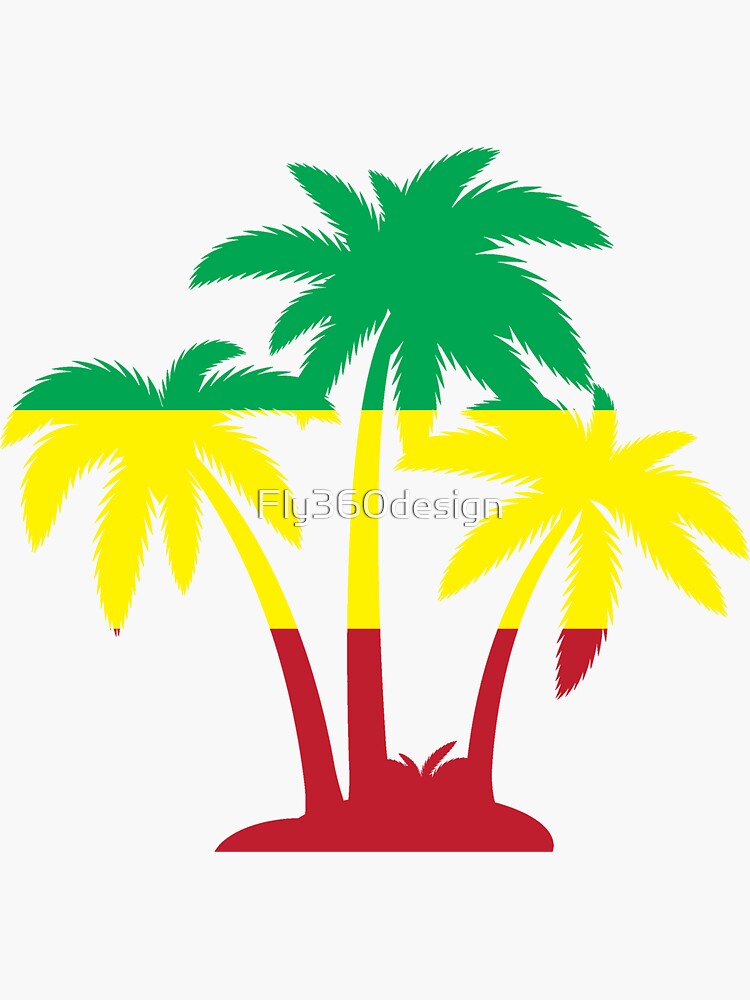 Palm Trees, 5.2 x 5.2 Vinyl Sticker