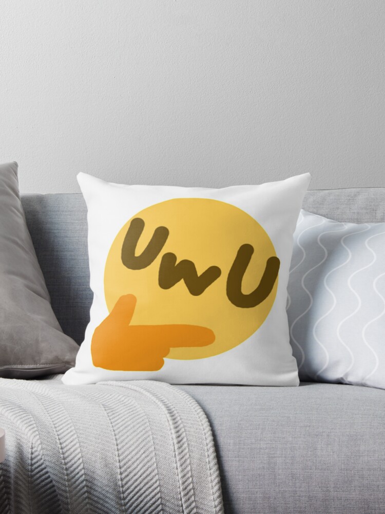 Thinking emoji sale pillow