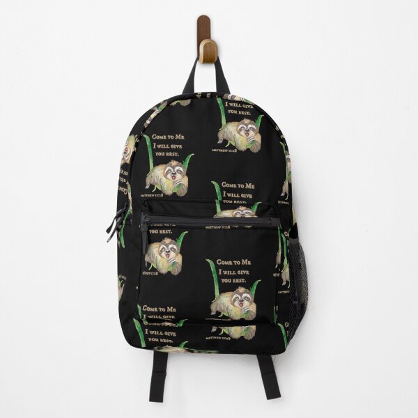 Item preview, Sleepy Sloth, Come to Me, I will Give You rest - Bible Verse designed and sold by TheKingdomAttic.