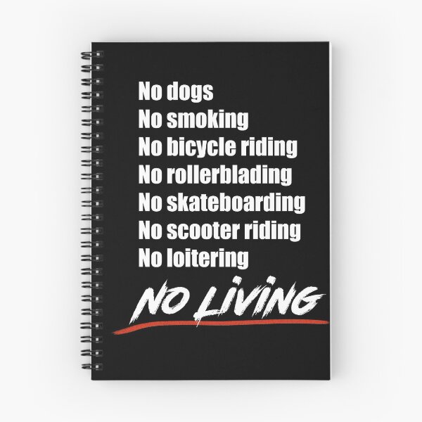 Item preview, No living - Version 2 in White designed and sold by Brushes with Nature.