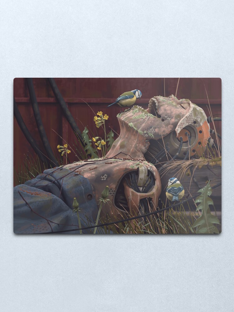 Alternate view of On the activities of primates and passerines Metal Print