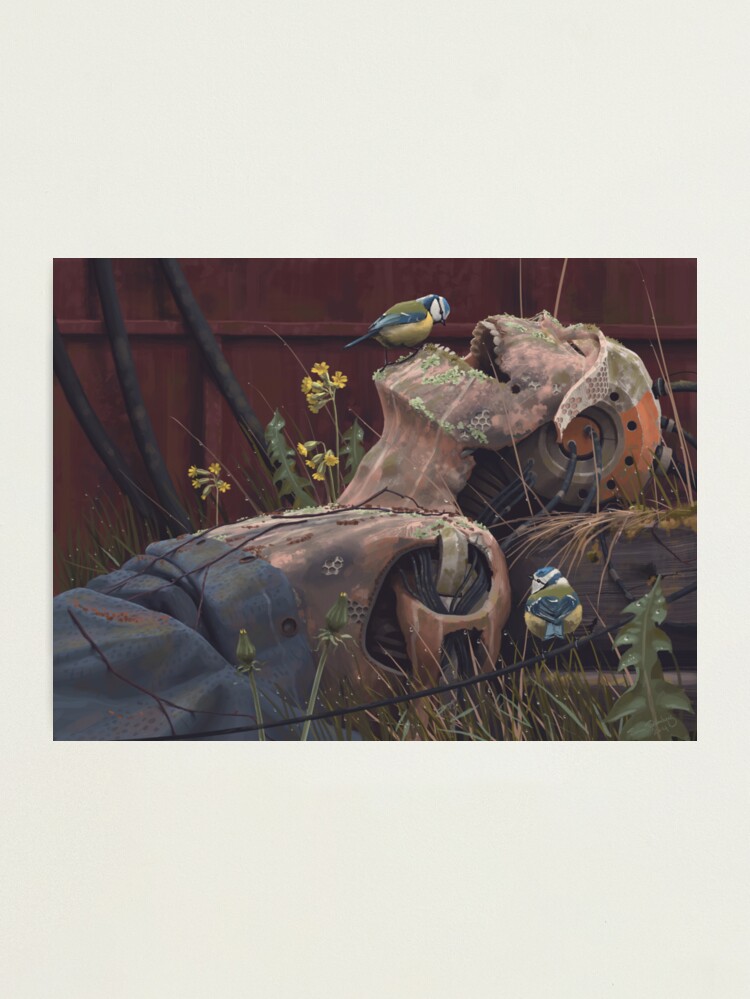 Thumbnail 2 of 3, Photographic Print, On the activities of primates and passerines designed and sold by Simon Stålenhag.