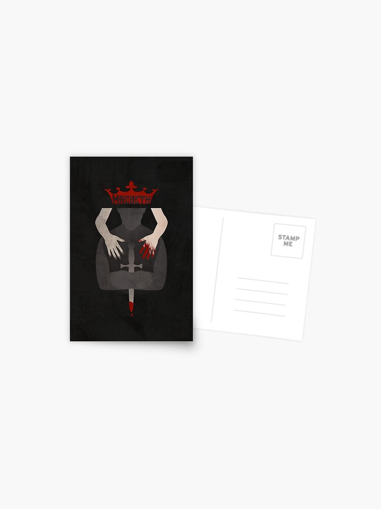 Macbeth Shakespeare Minimalist Graphic Postcard for Sale by cattyditty