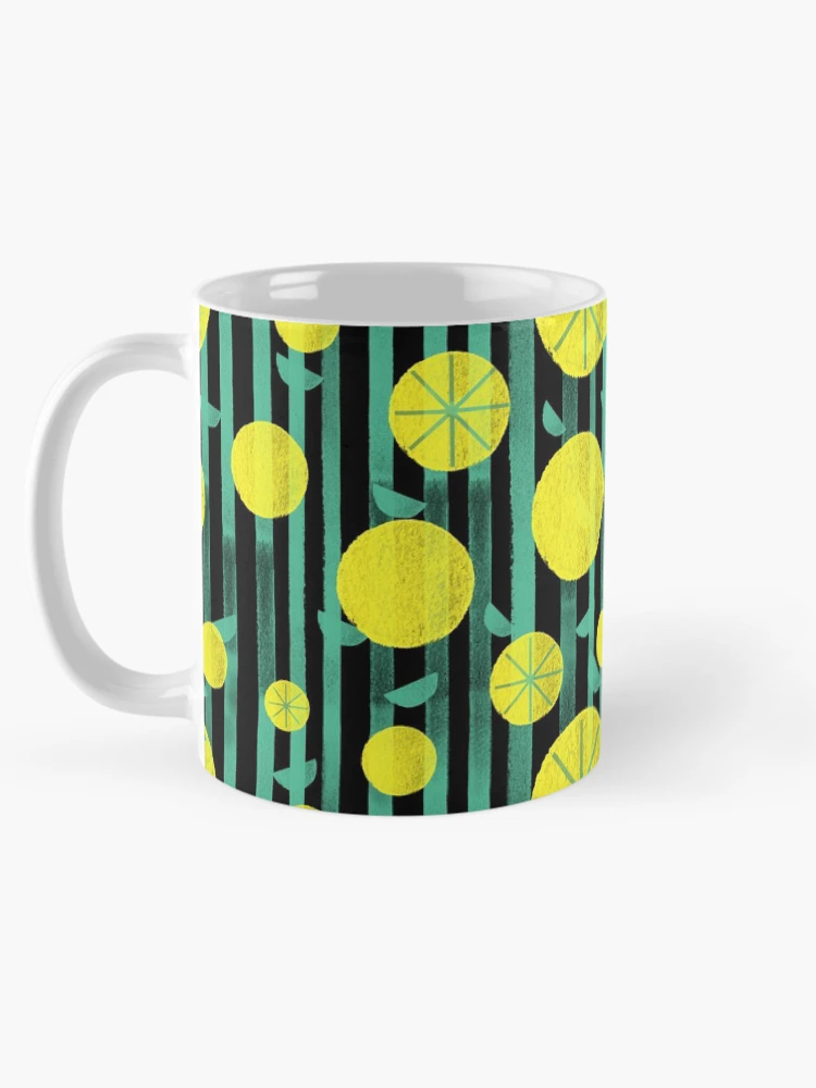Thumbnail 5 of 6, Coffee Mug, Chic Spring Lemon Pattern designed and sold by RelatableTexts.