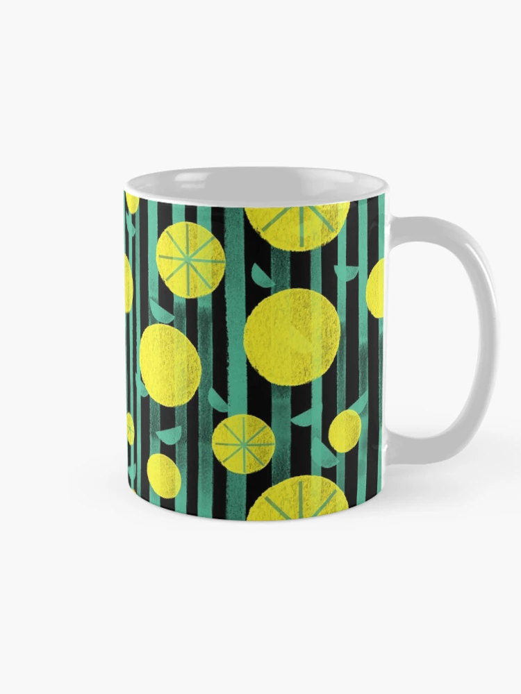 Thumbnail 3 of 6, Coffee Mug, Chic Spring Lemon Pattern designed and sold by RelatableTexts.