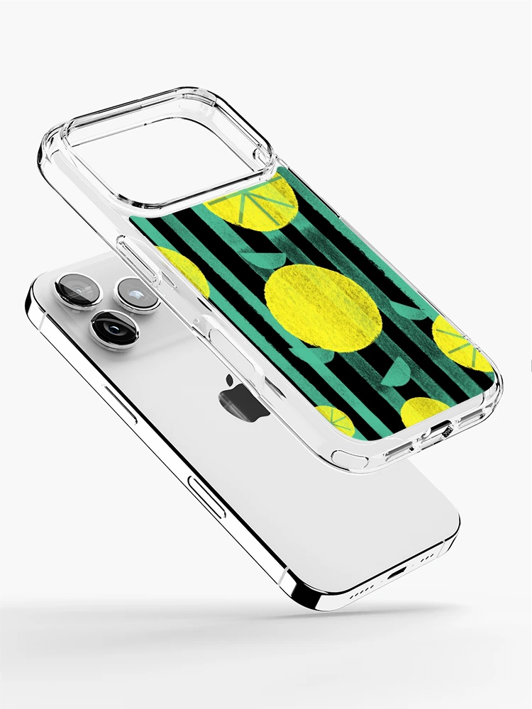 Thumbnail 2 of 5, iPhone Case, Chic Spring Lemon Pattern designed and sold by RelatableTexts.