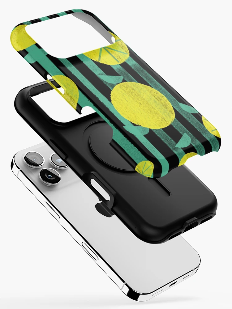 Thumbnail 2 of 4, iPhone Case, Chic Spring Lemon Pattern designed and sold by RelatableTexts.