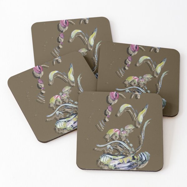 Item preview, colorful paint of a flower in a pot designed and sold by manuelunsui.