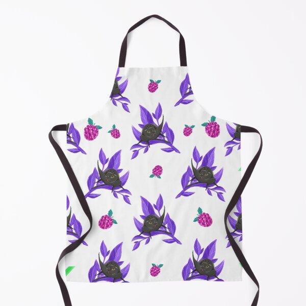 Item preview, Black cat and raspberry designed and sold by TalyaMint.