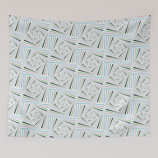 Item preview, White Spiral 4 Opt Art Optical Ilusion Sacred Geometry Psy Art Lines designed and sold by OtherSpaceX.