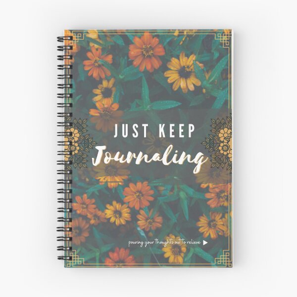 Item preview, Just keep journaling, Flower garden, Mental Health Matter, Mental Health Day, fashinable Graphic T-Shirts, Sticker, Magnets, Card, Poster, Tapestry, Print Clothing, Pillows, Totes, LaptopSkin, Scarve, designed and sold by SpiralStairShop.