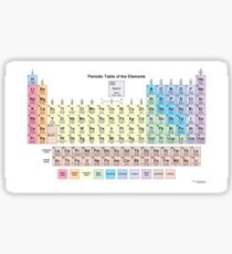Periodic Table of Elements Sticker