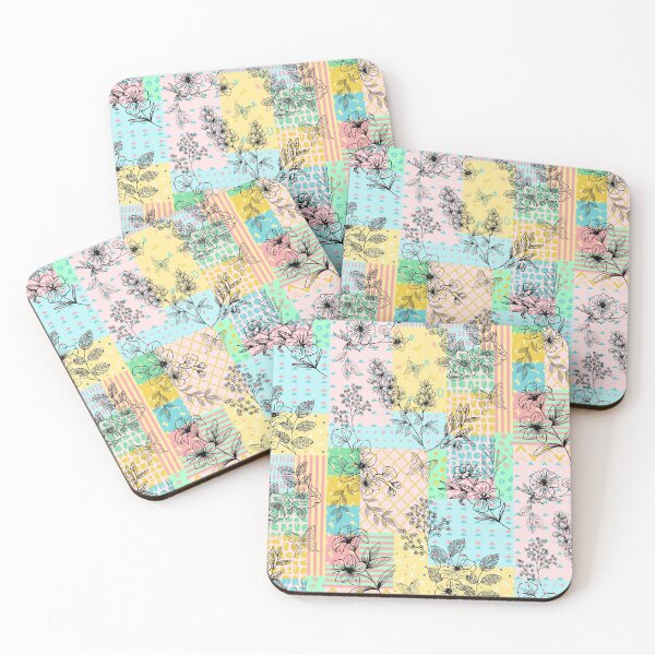 Item preview, Geometric Floral Meadow Print designed and sold by UrbanEthnia.