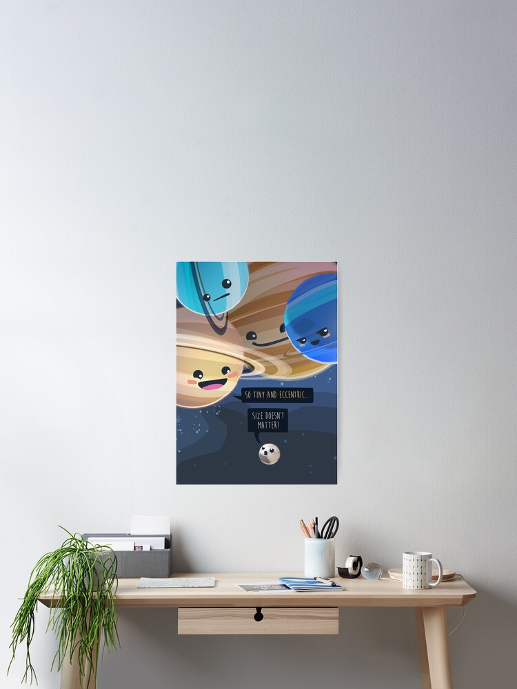 Size Does Matter Manchmal Kommt Es Doch Auf Die Grosse An Poster By Illing Redbubble