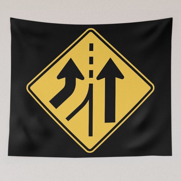Item preview, Letrero de ropa de calle W4-3L Carril adicional designed and sold by BarryStock.
